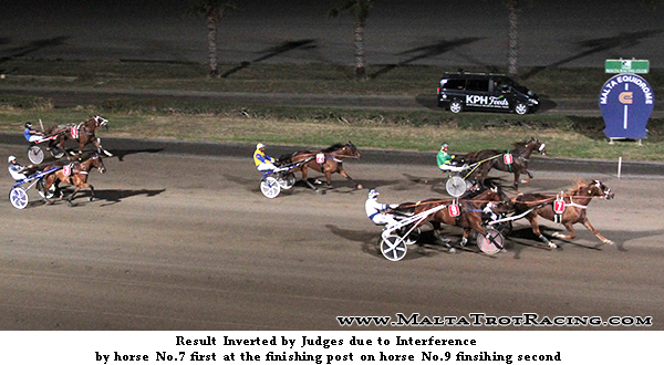 Race 8 confirmed result
